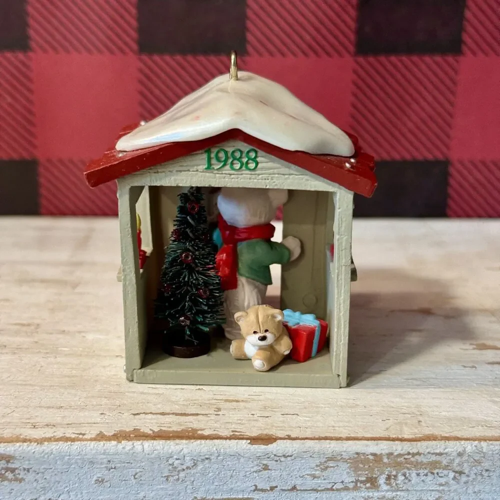 1988 Hallmark Our Clubhouse Vintage Christmas Collectors Club Keepsake Ornament